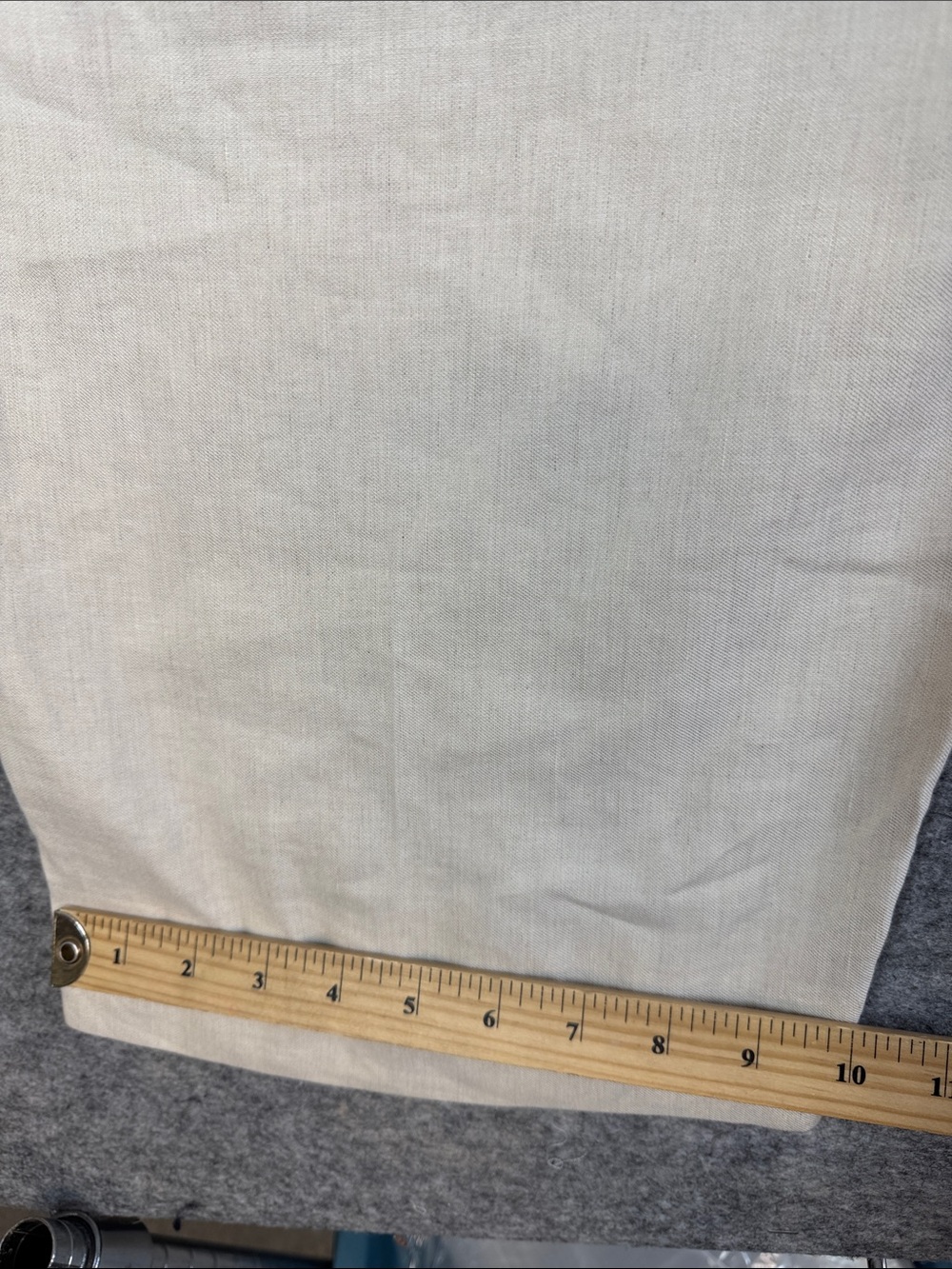 Banana Republic Linen Blend Wide Leg Pants Cream Size 2 Quiet Luxury Miinimalist - Picture 6 of 11